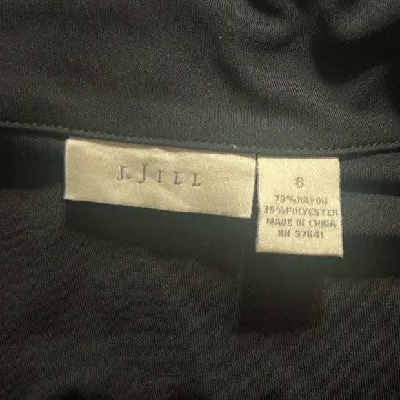 J. Jill Black Half Button Front Cardigan Top - Picture 5 of 5